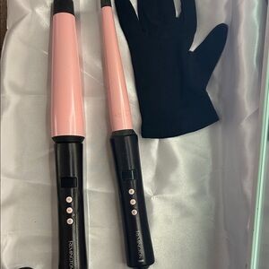 Remington Pink and Black Curling Wand Duo